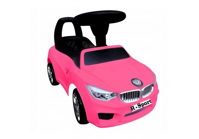 Masinuta de impins cu lumini si claxon J6 R-Sport - Roz