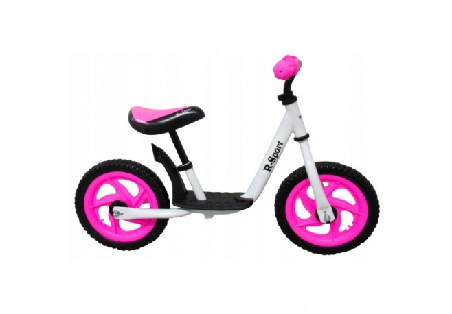 Bicicleta fara pedale cu suport pentru picioare R5 R-Sport - Roz