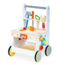 Banc de lucru tamplarie din lemn Ecotoys TL88042 - Alb