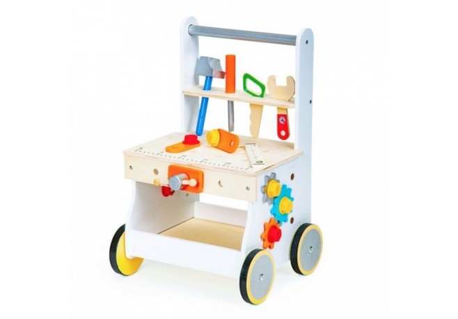 Banc de lucru tamplarie din lemn Ecotoys TL88042 - Alb