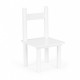 Set de masa cu doua scaune pentru copii Ecotoys ESC-W-0288A - Alb
