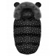 Sac de dormit Ricokids 95 x 48 cm Ricokids Elmi 720007 - Negru cu triunghiuri albe