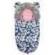 Sac de dormit Ricokids 95 x 48 cm Ricokids Elmi 720012 - Bleumarin cu flamingo