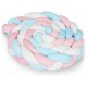 Protectie laterala pentru patut impletita 3 M Ricokids 722105 - Albastru - Roz