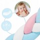 Protectie laterala pentru patut impletita 3 M Ricokids 722105 - Albastru - Roz