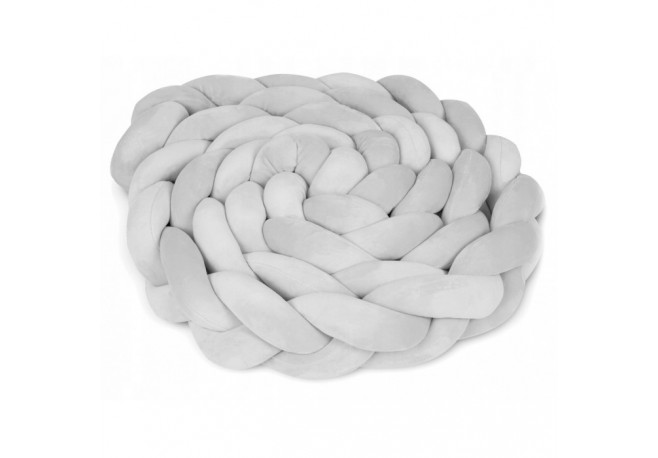 Protectie laterala pentru patut impletita 3 M Ricokids 722110 - Gri