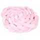 Protectie laterala pentru patut impletita 3 M Ricokids 722113 - Roz deschis
