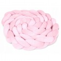 Protectie laterala pentru patut impletita 3 M Ricokids 722113 - Roz deschis
