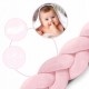 Protectie laterala pentru patut impletita 3 M Ricokids 722113 - Roz deschis