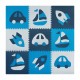 Salteluta de joaca 180 X 180 cm Ricokids 7504 - Bleumarin