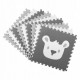 Salteluta de joaca 180 X 180 cm Ricokids 7503 - Gri cu animalute