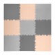 Salteluta de joaca 180 X 180 cm Ricokids 7500 - Gri cu bej