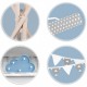Cort de joaca pentru copii cu ghirlanda 3 pernite si lampa LED norisor Ricokids 740401 120 X 120 X 165 cm - Gri