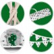 Cort de joaca pentru copii cu ghirlanda 3 pernite si lampa LED cactus Ricokids 740402 120 X 120 X 165 cm - Alb