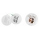 Cort de joaca pentru copii cu ghirlanda 3 pernite si lampa LED cactus Ricokids 740402 120 X 120 X 165 cm - Alb