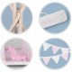 Cort de joaca pentru copii cu ghirlanda 3 pernite si lampa LED unicorn Ricokids 740403 120 X 120 X 165 cm - Roz