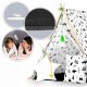 Cort de joaca pentru copii cu 2 pernite si lampa tip bec suspendat Ricokids 740500 107 X 116 X 110 cm - Alb