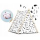 Cort de joaca pentru copii cu 2 pernite si lampa tip bec suspendat Ricokids 740500 107 X 116 X 110 cm - Alb