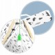 Cort de joaca pentru copii cu 2 pernite si lampa tip bec suspendat Ricokids 740500 107 X 116 X 110 cm - Alb
