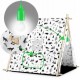 Cort de joaca pentru copii cu 2 pernite si lampa tip bec suspendat Ricokids 740500 107 X 116 X 110 cm - Alb