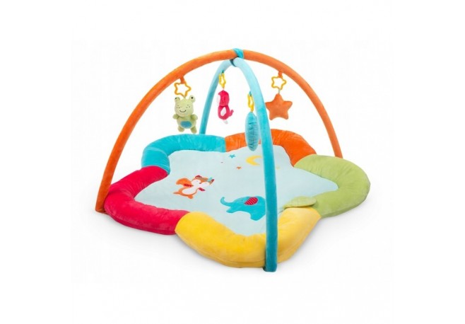 Salteluta de joaca pentru copii in forma de floare 85 x 50 cm Ricokids 7313 - Multicolora