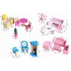 Casuta de papusi din lemn cu 3 etaje lift si lampa LED Ricokids RC-829
