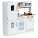 Bucatarie din lemn cu accesorii si LED-uri Ecotoys PLK553