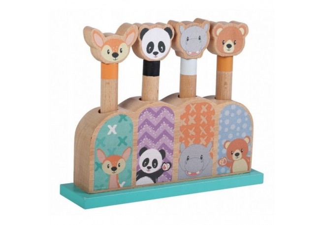 Jucarie din lemn Pop-Up Sun Baby 070 Animals