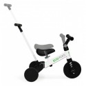 Tricicleta cu pedale si maner 2 in 1 Ecotoys YM-BT-6 - Alb - Resigilat (lipsa maner de impins)