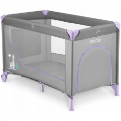 Patut pliabil Ricokids RK-240 Gri cu mov