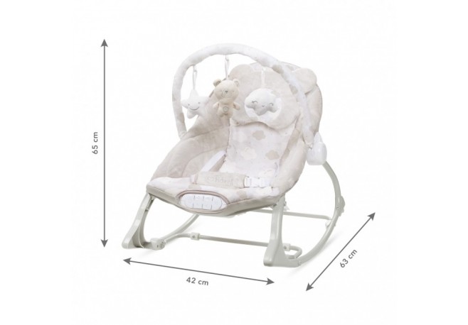 Balansoar multifunctional cu sunete si jucarii Kidwell Pino - Bej