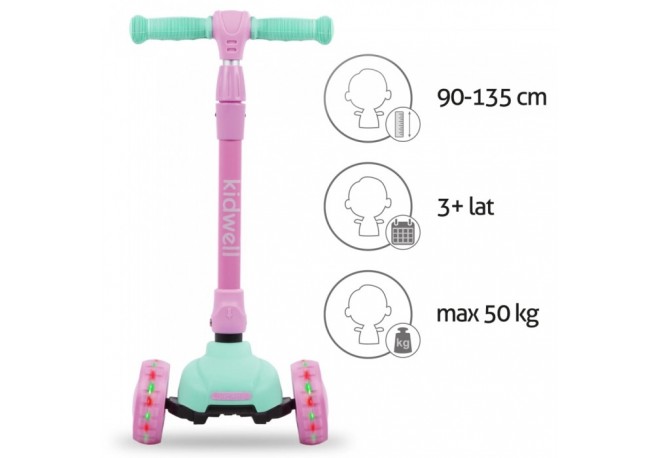 Trotineta Kidwell JAX - Mint Pink