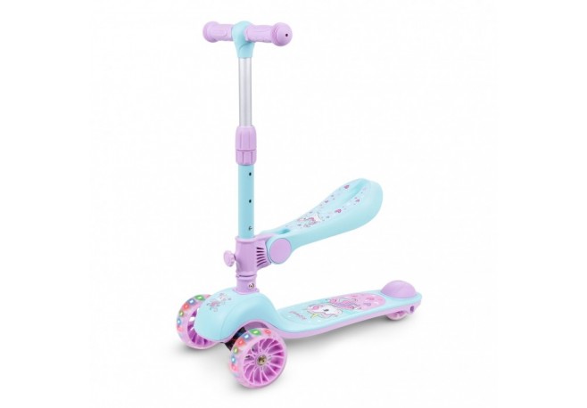 Trotineta 2 in 1 cu sezut Kidwell Rimba - Unicorn
