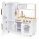 Bucatarie mare din lemn pentru copii cu accesorii Ecotoys 7267