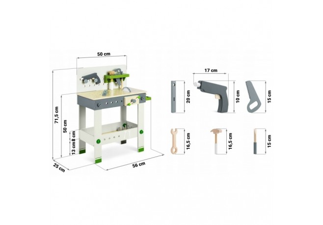 Atelier de lucru din lemn Ricokids RC-760