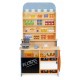 Stand magazin din lemn cu accesorii Ecotoys 4426