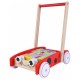 Antemergator din lemn + 40 de cuburi Ecotoys 2112 Buburuza