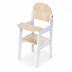 Scaun din lemn pentru papusi sau ursuleti Ecotoys ESC-W-0196