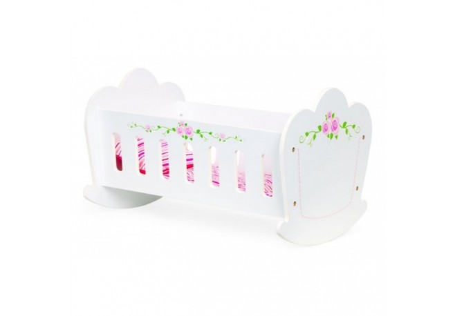 Patut balansoar din lemn pentru papusi Ecotoys PH12B018