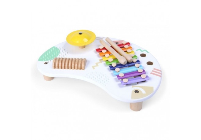 Tabla din lemn cu 3 instrumente Ecotoys 3655