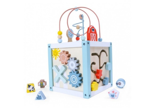 Cub educational din lemn 1020 Ecotoys