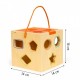 Cub educational cu blocuri din lemn si sortator Ecotoys PH05M015