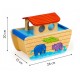 Jucarie din lemn educativa cu 16 figurine 'Arca lui Noe' Ecotoys PH05N001