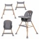 Scaun de masa 4 in 1 Kidwell EATAN Wood Gray