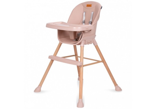 Scaun de masa 4 in 1 Kidwell EATAN Wood Pink