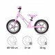 Bicicleta fara pedale cu cadru din magneziu Kidwell COMET - Pink Gray