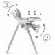 Scaun de masa multifunctional Kidwell BENO - Gray