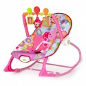 Balansoar cu vibratii 2 in 1 Ecotoys 8617 - Roz