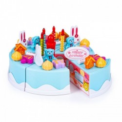Set tort aniversar cu accesorii 75 de elemente Ecotoys HC340709