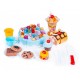 Set tort aniversar cu accesorii 75 de elemente Ecotoys HC340709